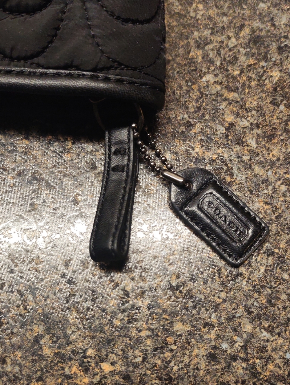 Coach Black Quilted Cosmetic Pouch - Picture 10 of 14